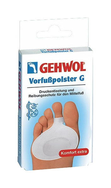Купить VorfuBpolster G, Гель-подушка защитная под пальцы G Gehwol р.L 1 пара, белый, гель