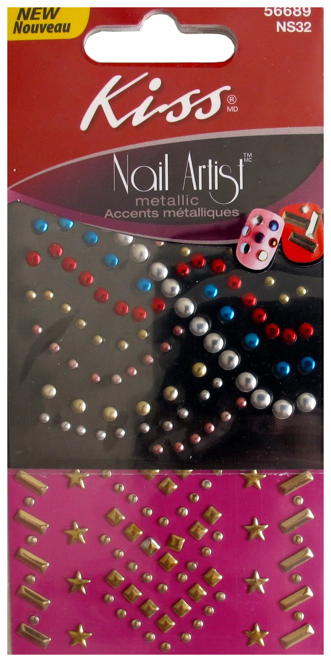 Наклейка для ногтей Kiss Nail Artist Metallic Stones Studs NS32