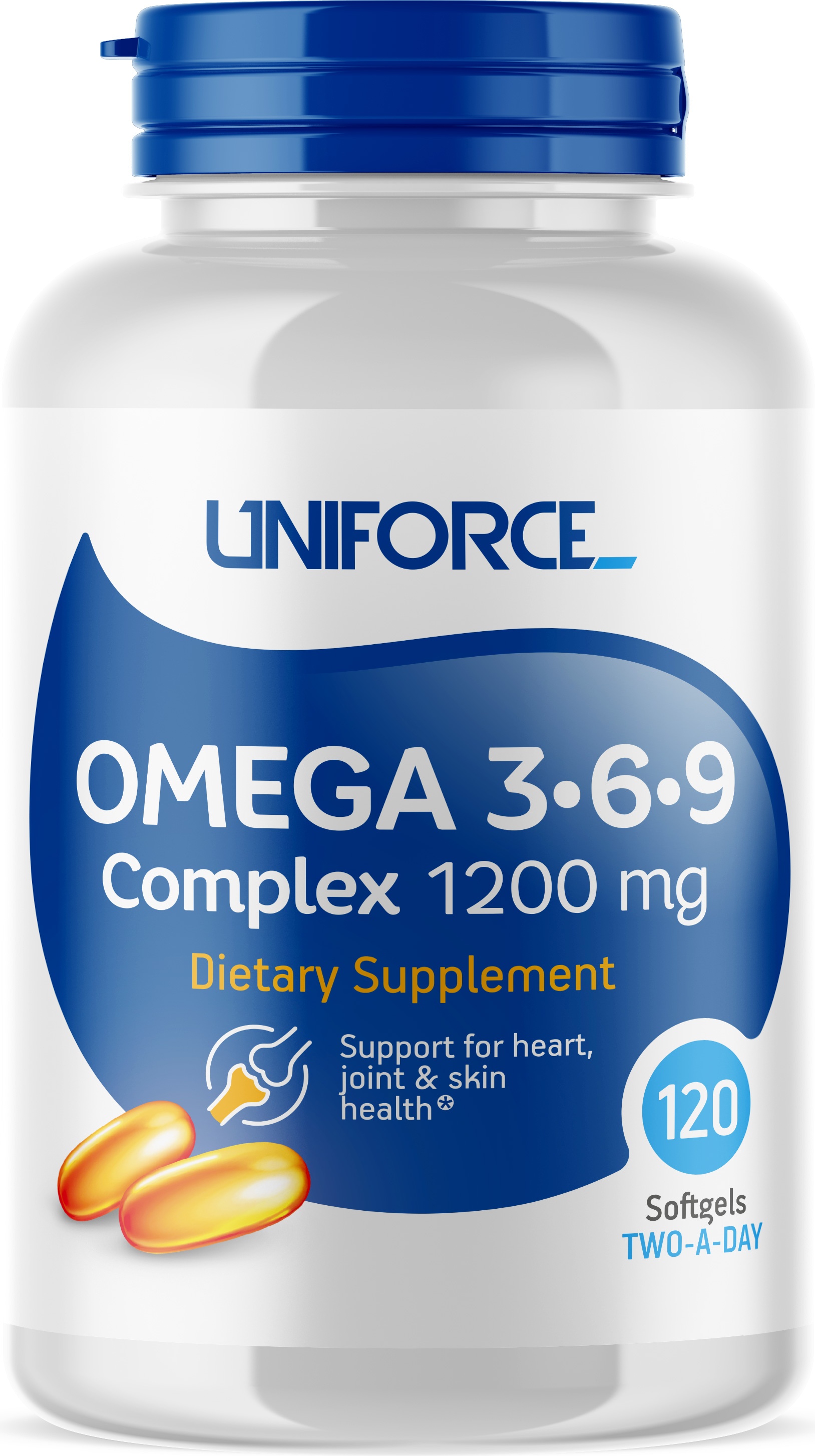 фото Uniforce omega-3-6-9 complex 1200mg 120cap (120 капсул)