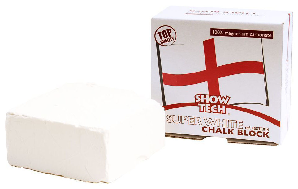 фото Краска-мелок для шерсти собак show tech english magnesium chalk block, белый, 55г