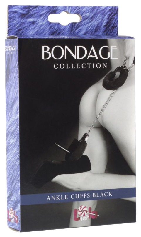 Оковы на ноги Lola Toys Bondage меховые черный