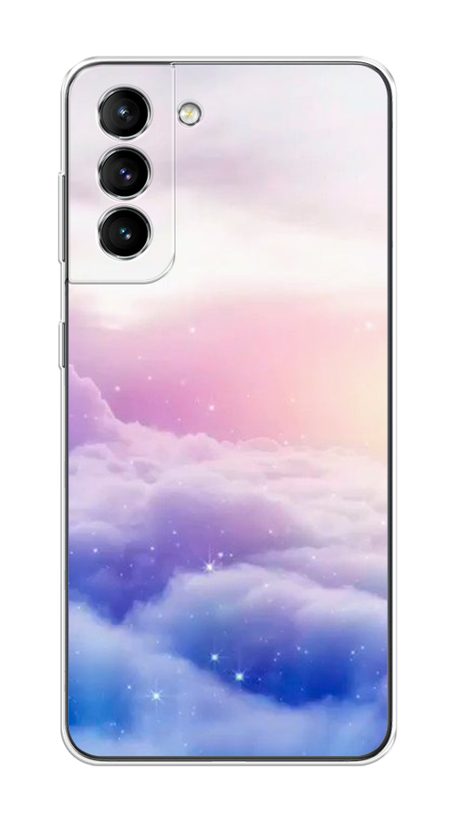 

Чехол на Samsung Galaxy S21 "Небеса", Голубой;белый;розовый, 2101850-2