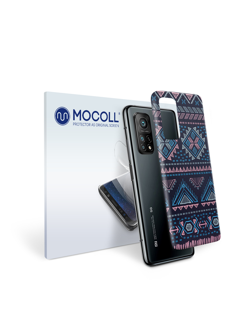 

Пленка защитная MOCOLL для задней панели Xiaomi Mi 10T 5G Богемный узор Аргайл