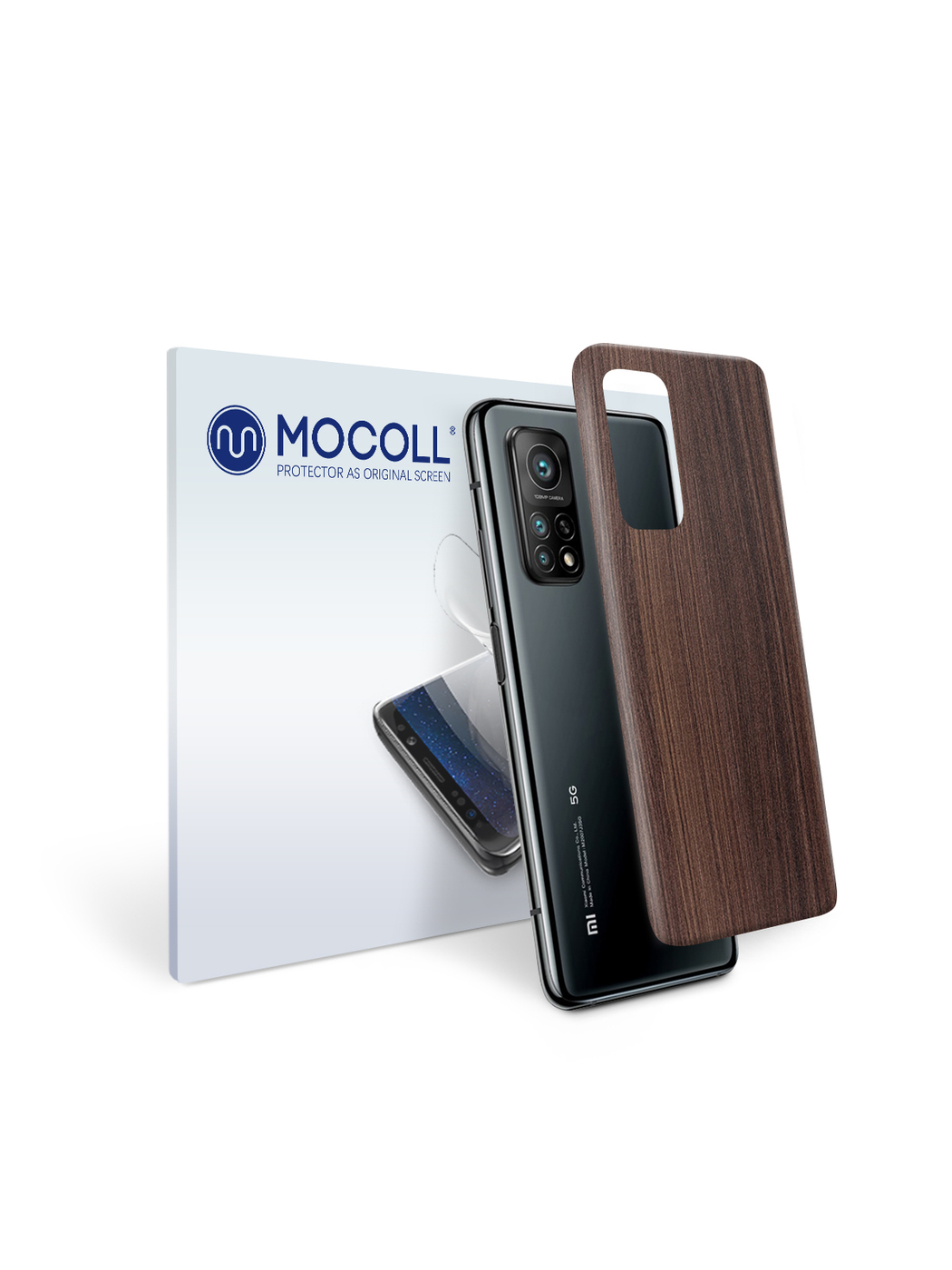 

Пленка защитная MOCOLL для задней панели Xiaomi Mi 10T 5G Дерево Ясень Шимо
