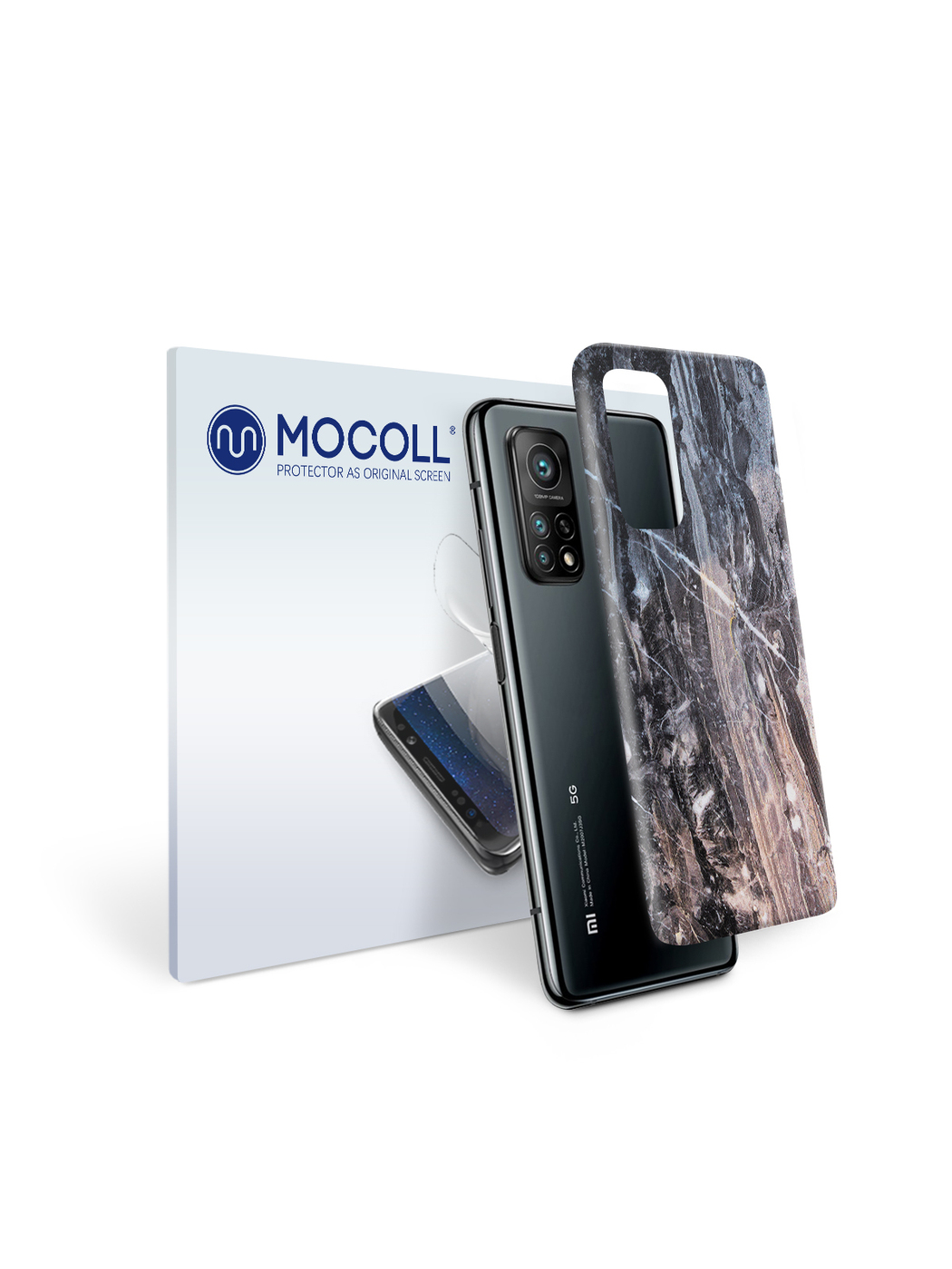 

Пленка защитная MOCOLL для задней панели Xiaomi Mi 10T 5G Камень серый