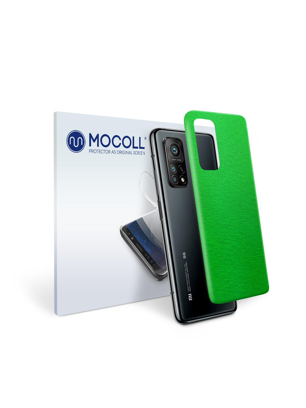 

Пленка защитная MOCOLL для задней панели Xiaomi Mi 10T 5G Металлик зеленый