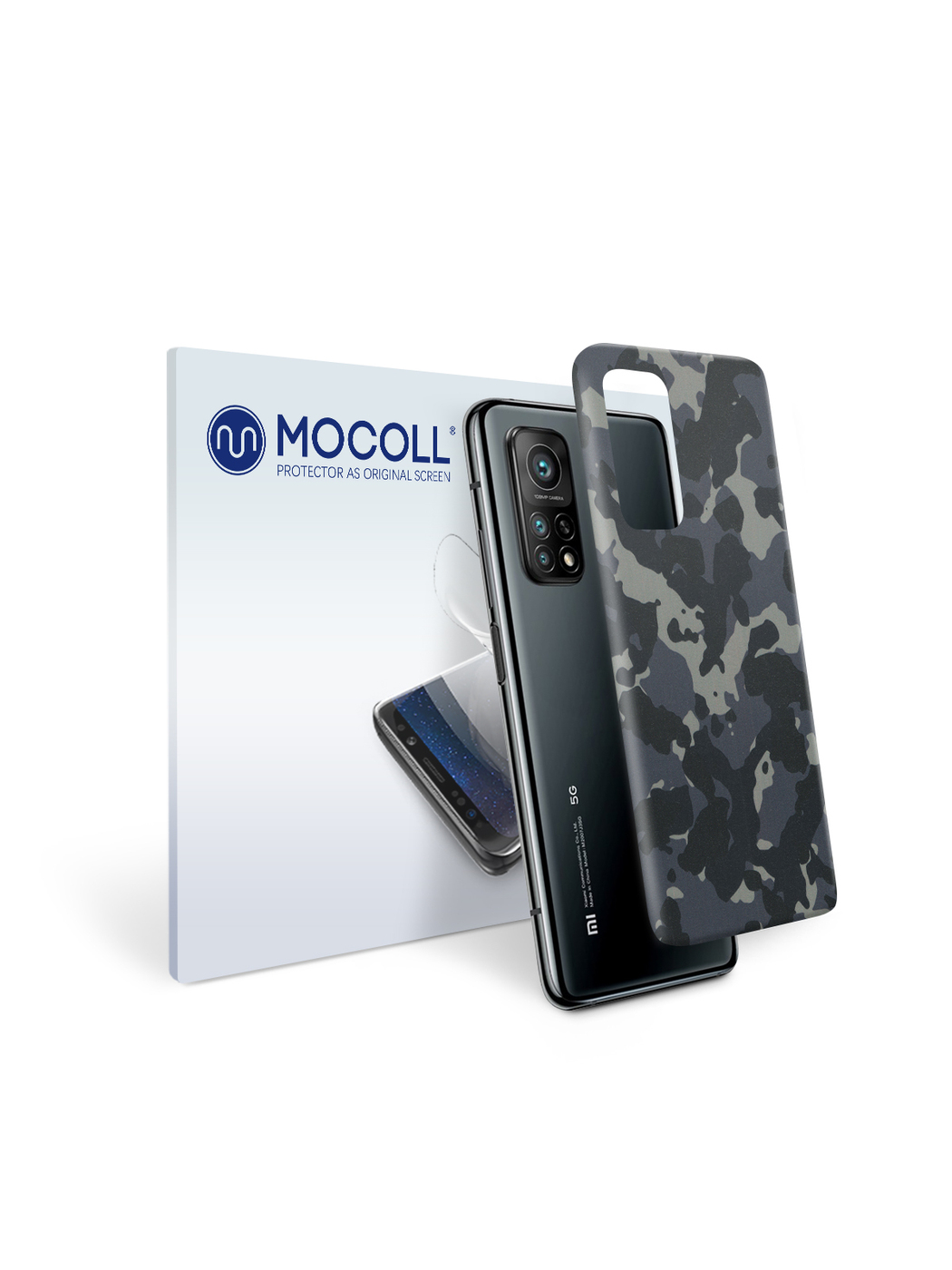 

Пленка защитная MOCOLL для задней панели Xiaomi Mi 10T 5G Хаки черный