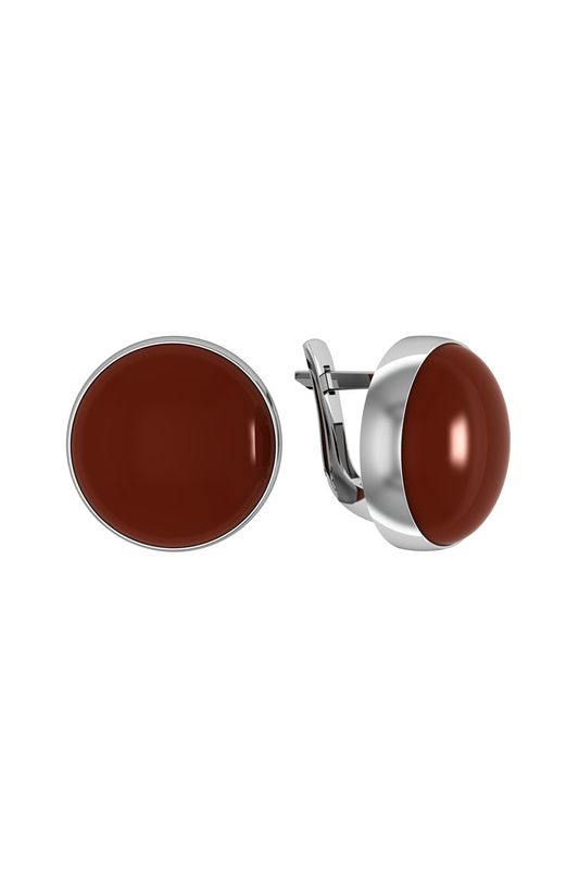 

Серьги из серебра с сердоликом ПРИВОЛЖСКИЙ ЮВЕЛИР 371880-SR, 371880-SR