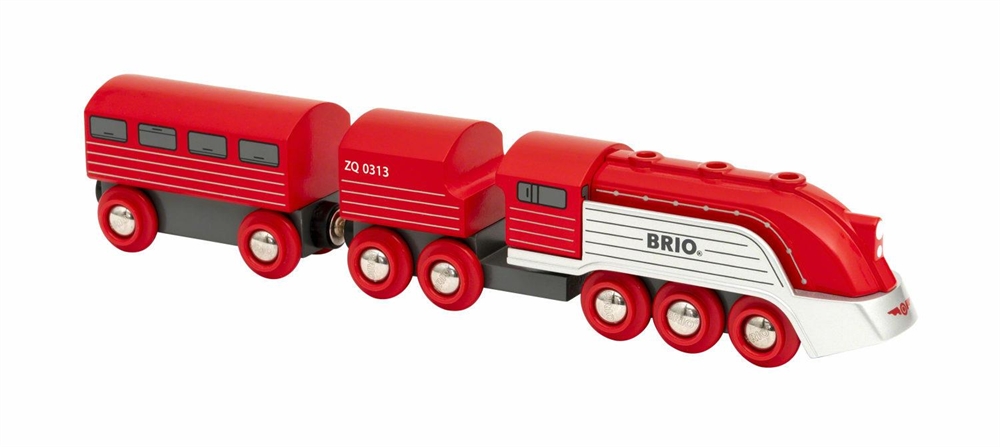 Скорый поезд BRIO Футуристик поезд abtoys скоростной инерционный красный