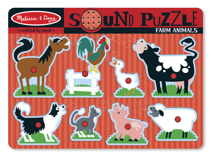

Пазл со звуком Melissa & Doug Ферма, 8 элементов