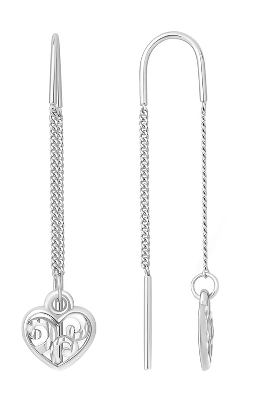 

Серьги женские из серебра EFREMOV 1200115000, без вставки, 1200115000