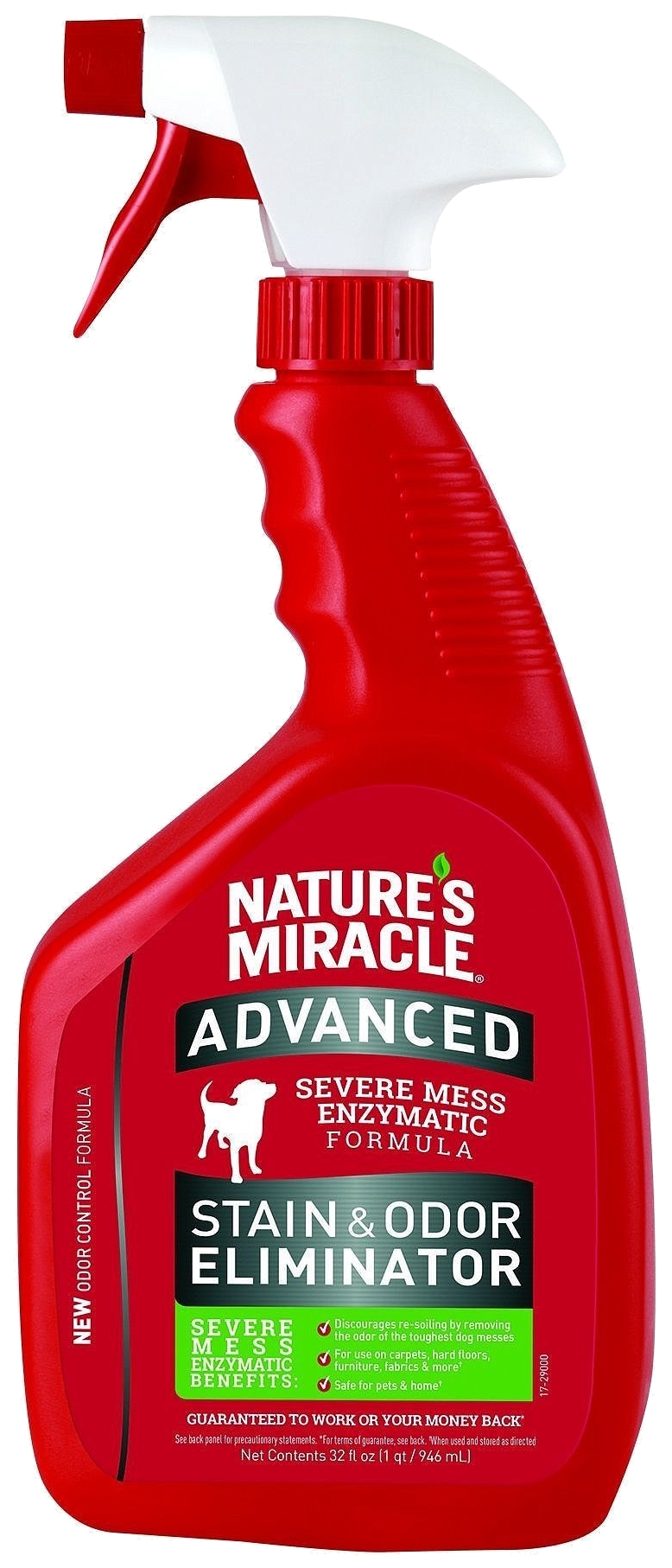 фото Уничтожитель пятен и запахов от собак nature's miracle adv dog stain&odor eliminator 946мл nature’s miracle