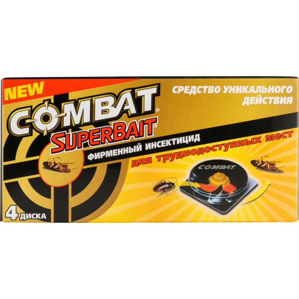 фото Инсектицид combat superbait от тараканов 4 штуки