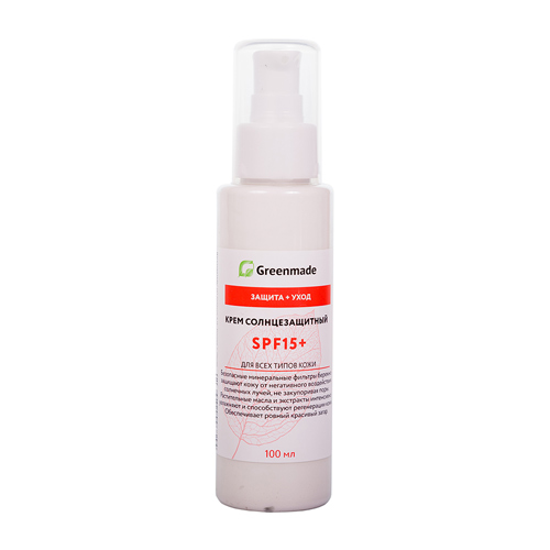 

Солнцезащитный крем GreenMade SPF15+ для лица и тела