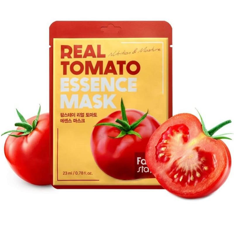 Купить FarmStay Маска Real Tomato Essence Mask Тканевая для Лица с Экстрактом Томата, 23 мл