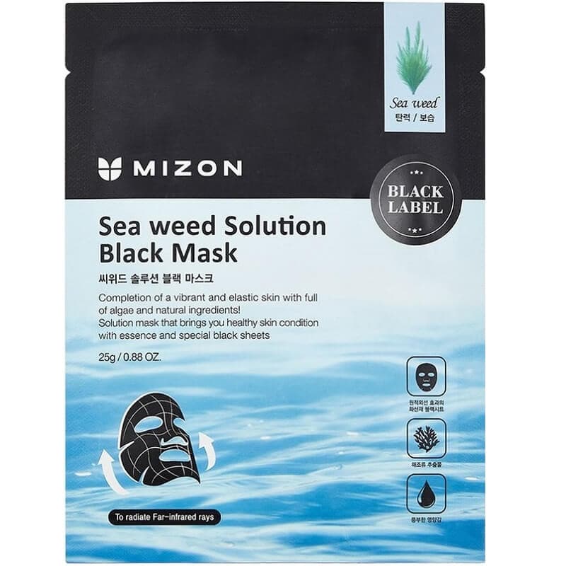 

Маска для лица Mizon с морскими водорослями Sea Weed Solution Black Mask 25 г