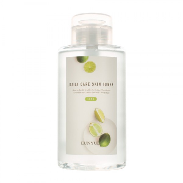 фото Тонер eunyul daily care lime skin toner обновляющий с экстрактом лайма 500 мл