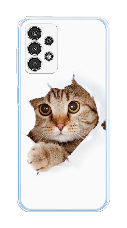 

Чехол на Samsung Galaxy A13 4G "Кот и бумага", Белый;коричневый, 2104850-1