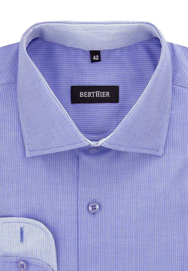 Рубашка мужская BERTHIER UDINE-835121/ Fit-M(0) голубая 41