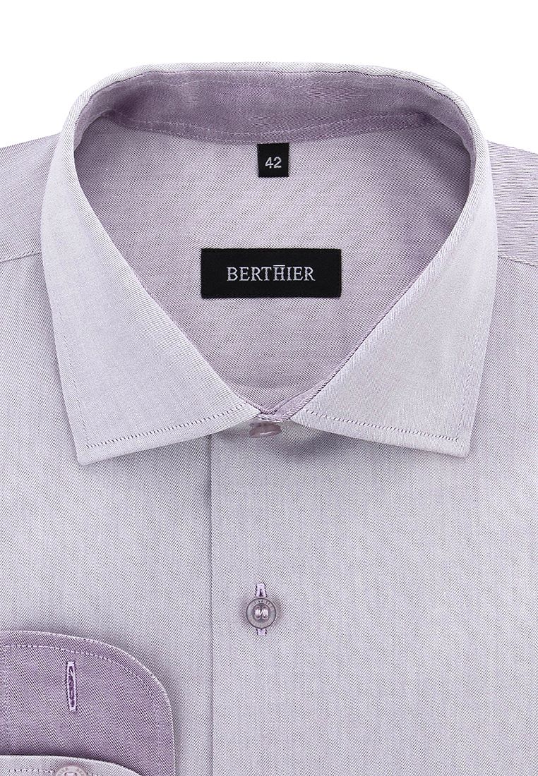 Рубашка мужская BERTHIER TWIST-472021/ Fit-M(0) фиолетовая 41