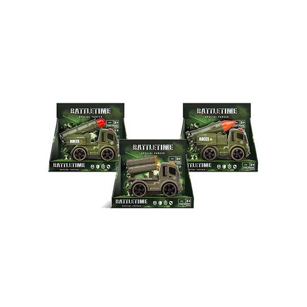 

Машинка Battle Time Военная техника Ракетовоз, 65639, Зеленый