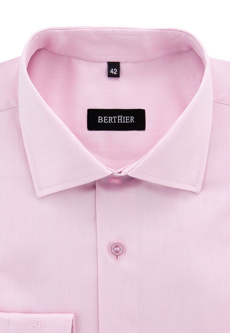 Рубашка мужская BERTHIER YANNIK-50012/ Fit-M(0) розовая 39