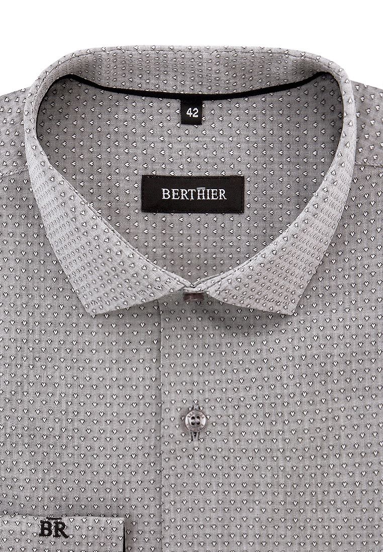 Рубашка мужская BERTHIER GLENN-0425/ Fit-R(0-1) серая 40