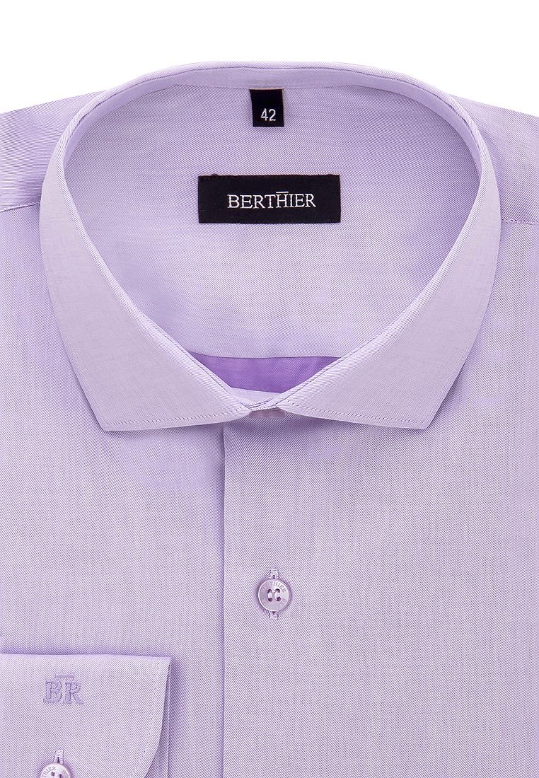 Рубашка мужская BERTHIER LYON131027/Fit-R(0) фиолетовая 44