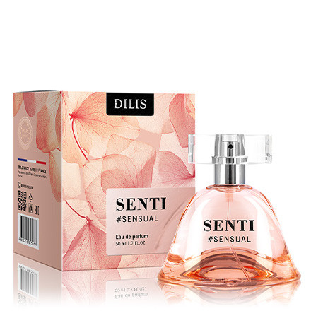 Парфюмерная вода Dilis Parfum Senti Sensual 50 мл складная коробка красная с белым 31 2 х 25 6 х 16 1 см