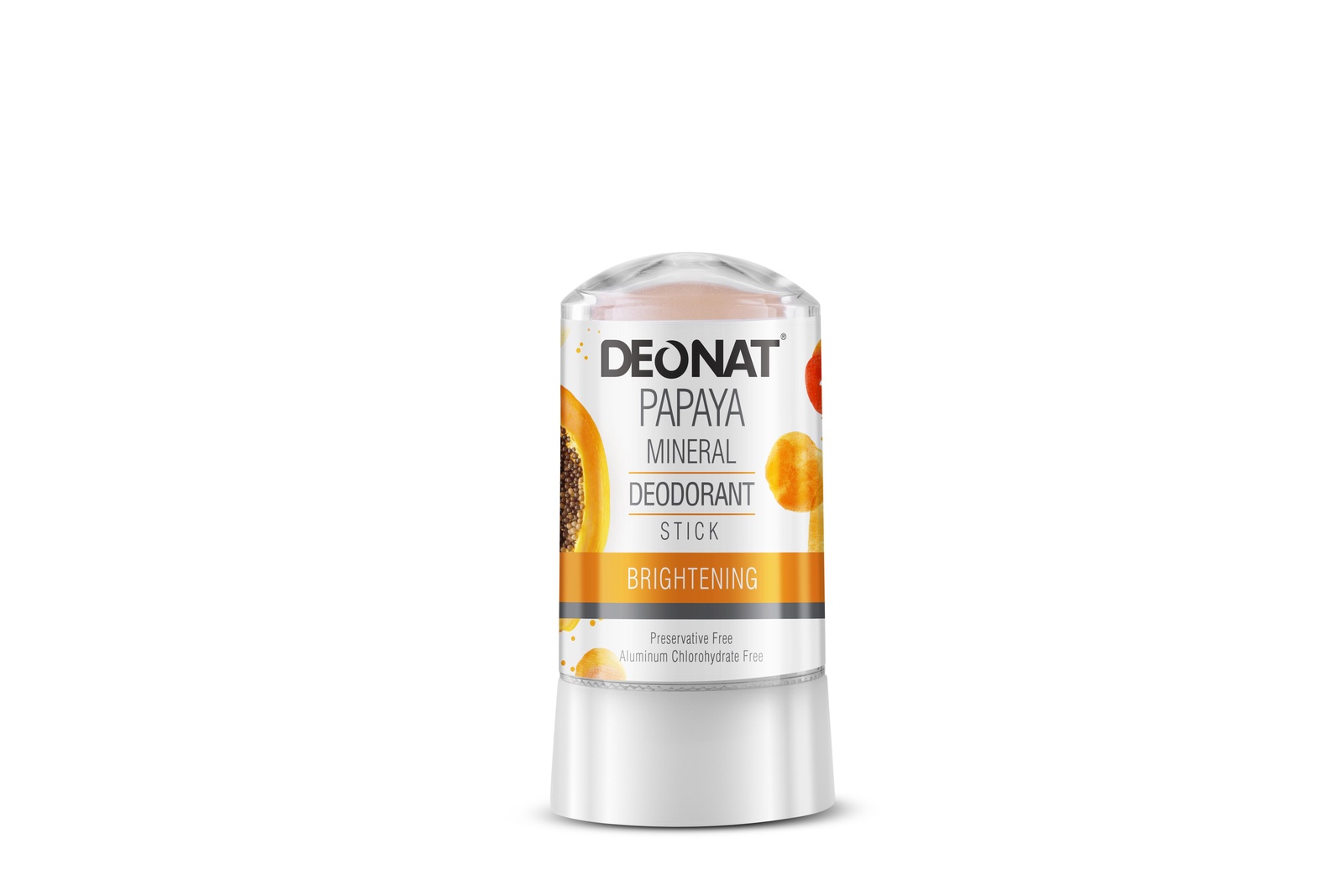 Дезодорант-кристалл с экстрактом папайи DeoNat 60 г дезодорант кристалл grace crystal deodorant coconut кокос 50 г