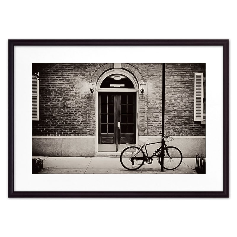 фото Постер в рамке велосипед 50х70 см дом корлеоне