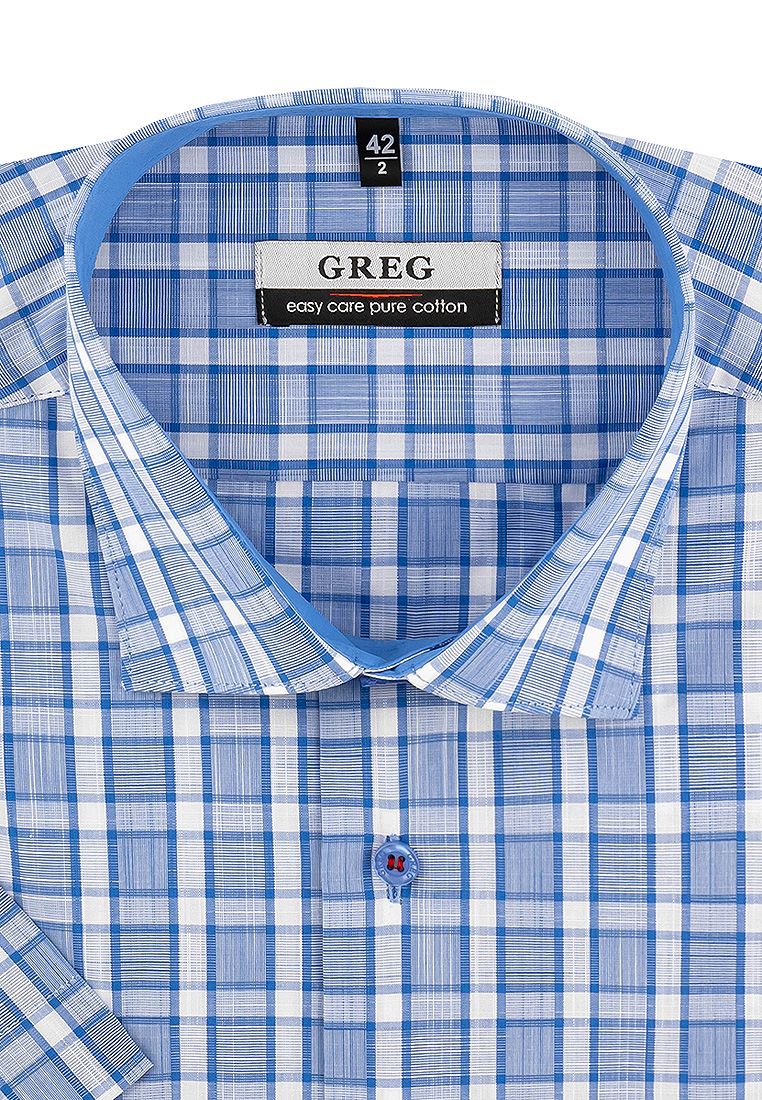 Рубашка мужская Greg 125/101/6715/Z/1_GB голубая 40
