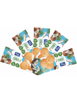 фото Печенье royal cake proteinrex 25% cookie 5 50 г, 5 шт., кокосовое