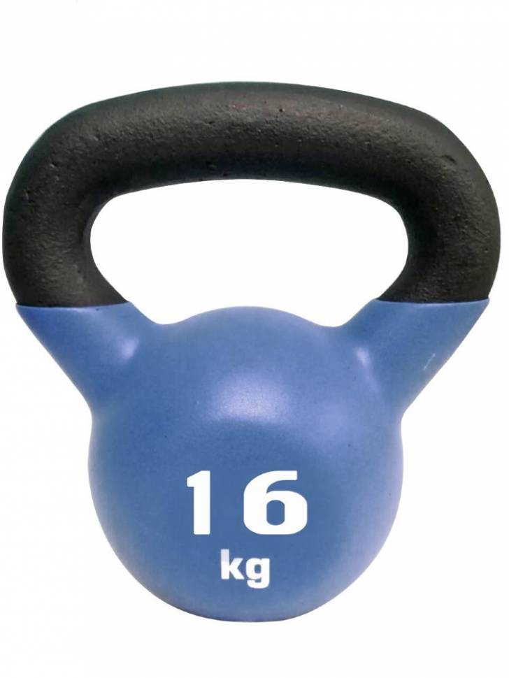 Гиря SportElite ES-02 16 кг, черный/синий