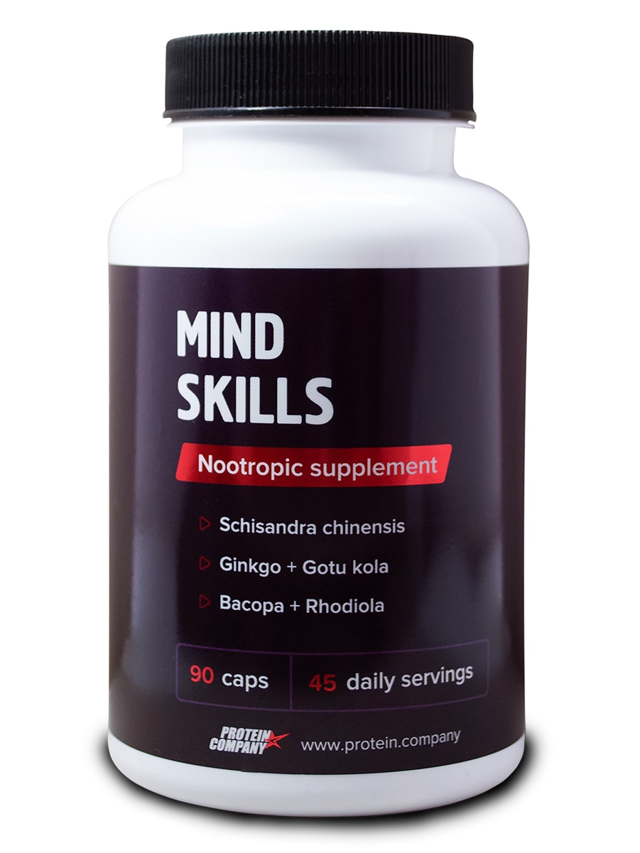 

Ноотропный комплекс Protein.Company Mind Skills 90 капсул, Mind Skills