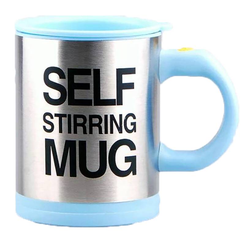 фото Кружка-мешалка self stirring mug голубая