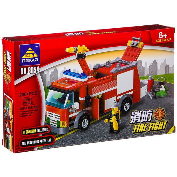 фото Конструктор пожарная машина fire fight shenzhen toys г31403-1