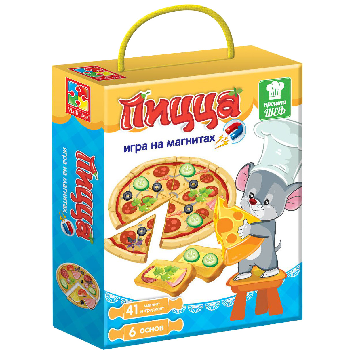 

Настольная игра на магнитах Vladi Toys Крошка Шеф - Пицца VT3004-08