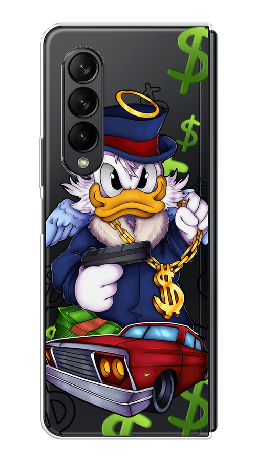 

Чехол на Samsung Galaxy Z Fold 3 "Scrooge McDuck with a Gold Chain", Красный;синий;белый, 2103650-6