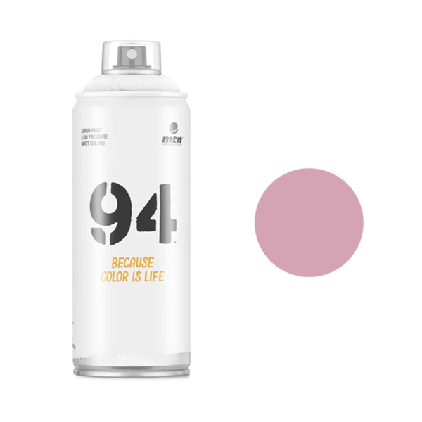 фото Аэрозольная краска mtn 94 400 мл boreal pink розовая