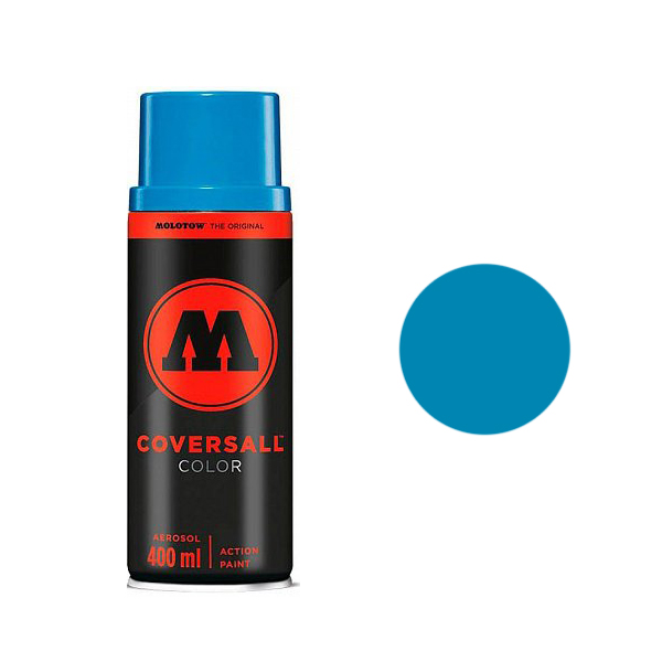 фото Аэрозольная краска molotow coversall color 400 мл shock blue голубая