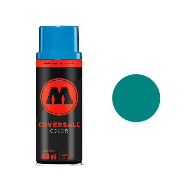 фото Аэрозольная краска molotow coversall color 400 мл lagoon blue бирюзовая