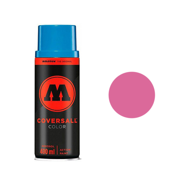 фото Аэрозольная краска molotow coversall color 400 мл fuchsia pink розовая