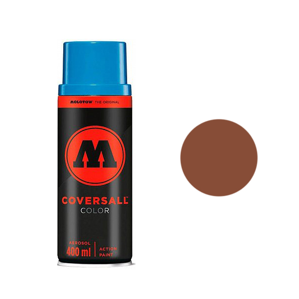 фото Аэрозольная краска molotow coversall color 400 мл beige brown коричневая