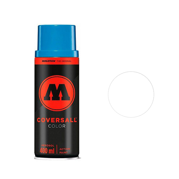 фото Аэрозольная краска molotow coversall color 400 мл signal white h.o. белая