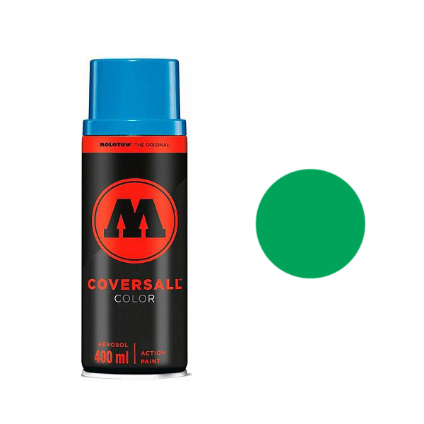 фото Аэрозольная краска molotow coversall color 400 мл clover green зеленая