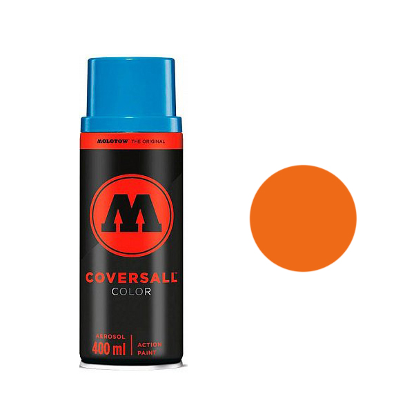 фото Аэрозольная краска molotow coversall color 400 мл dare orange hell оранжевая