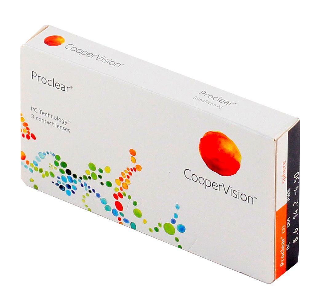 

Контактные линзы Proclear 3 линзы R 8,6 -7,00, Proclear 3 линзы