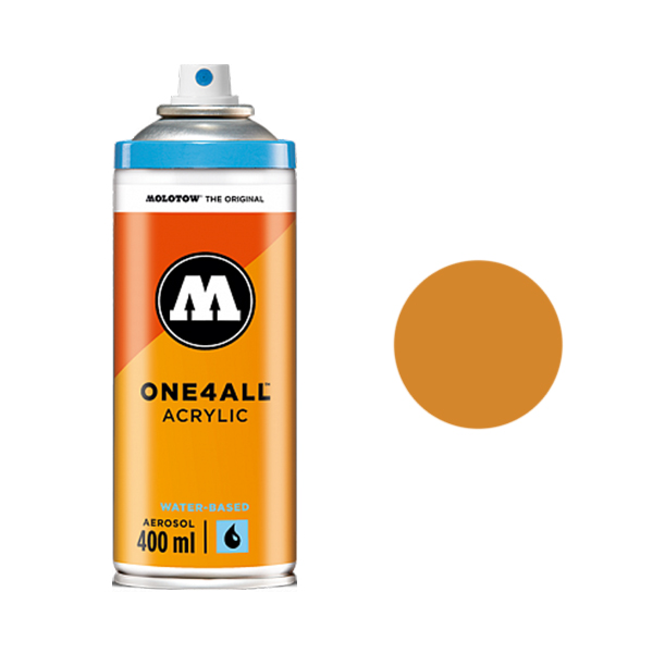 фото Аэрозольная краска molotow one4all 400 мл ocher brown light коричневая