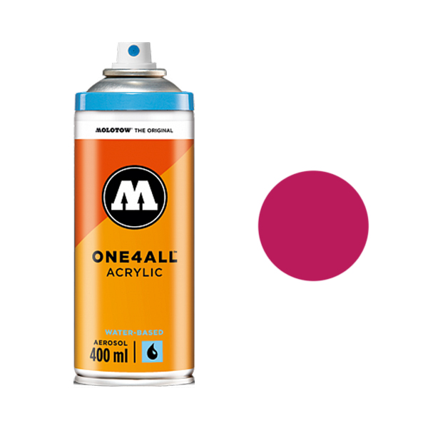 фото Аэрозольная краска molotow one4all 400 мл magenta розовая